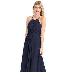 Navy Full Length Dress from Azazie